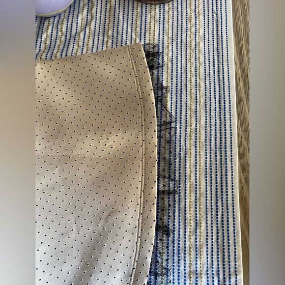 RED Valentino Mini Dress Shift Womens Size XS Cream Black Nylon Type Sleeveless - Picture 9 of 13